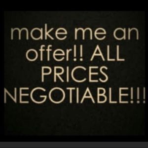 Make Me An Offer..Thank you for shopping my Closet